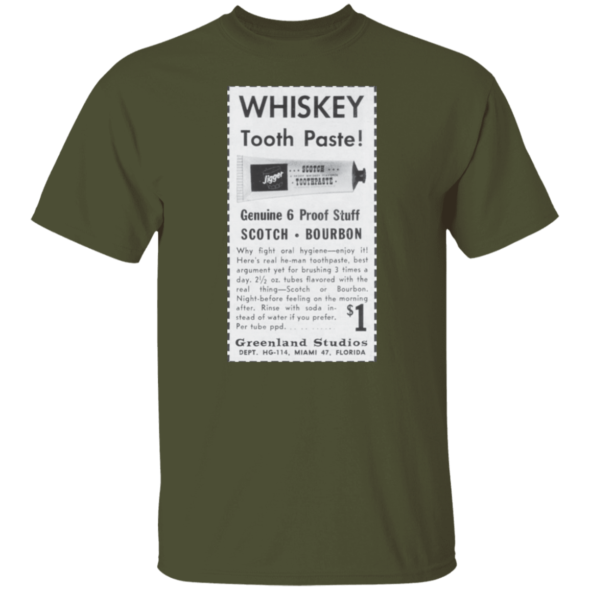 Jigger Whiskey Tooth Paste T-Shirt